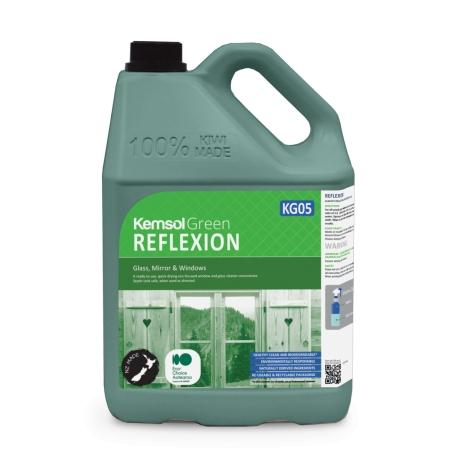 Window and Glass Cleaner Reflexion 5Litres - Kemsol Green